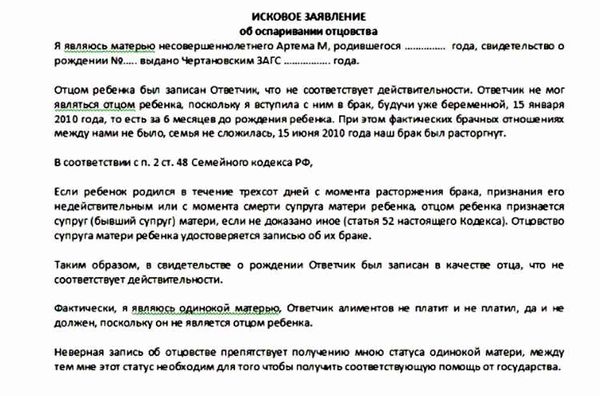 Иск об оспаривании отцовства: что это такое?