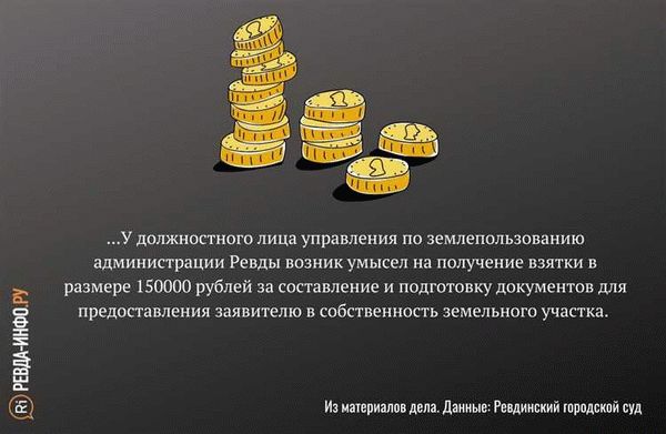 Какие наказания предусмотрены законодательством за получение взятки